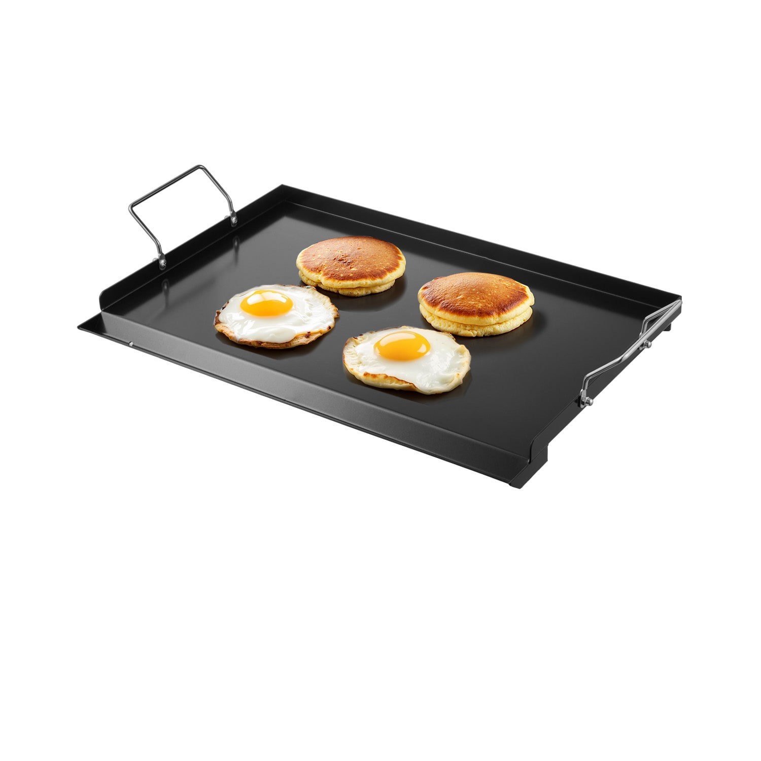 24x16 In Flat Top Griddle Carbon Steel Universal BBQ Grill Pan Cookware_voghion.com